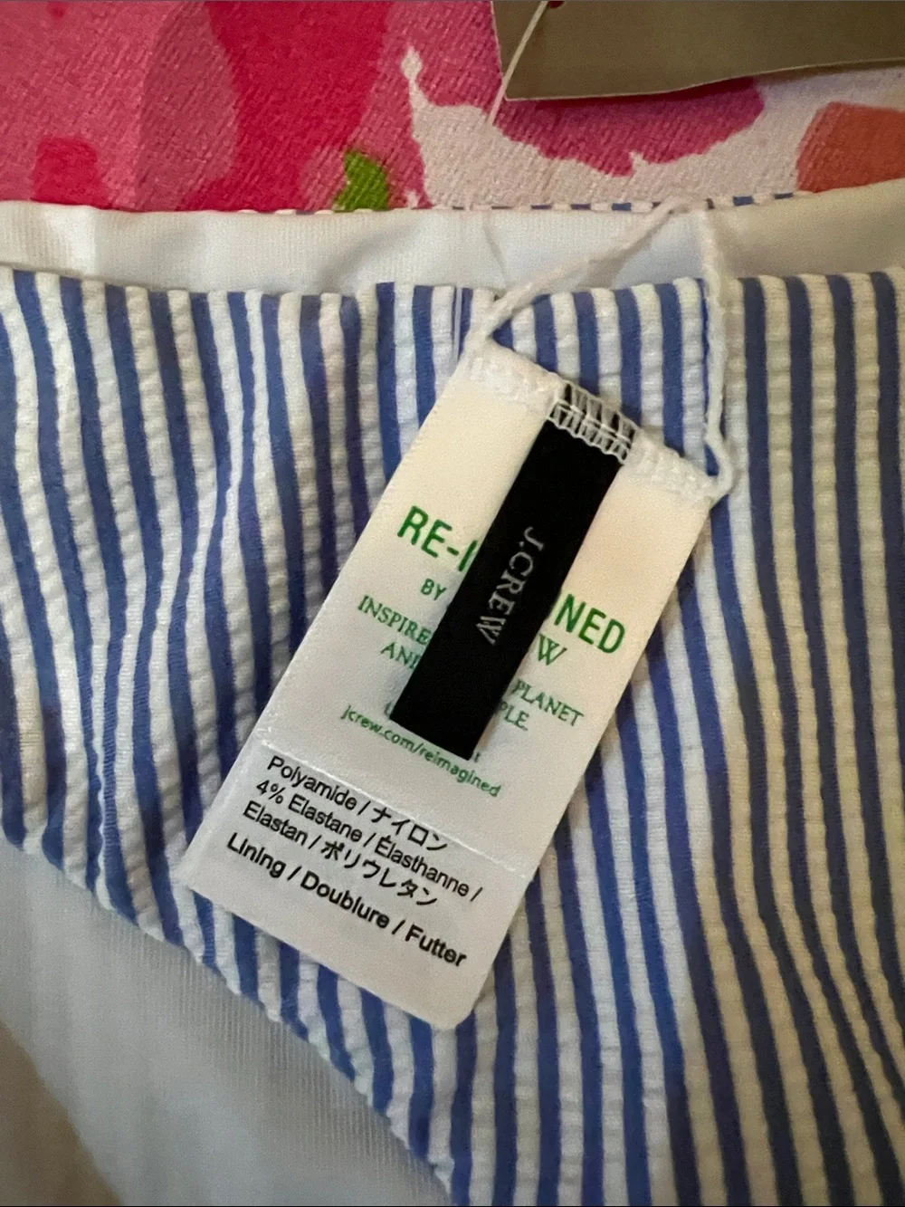 J. Crew Blue and White Striped Bikini Bottom